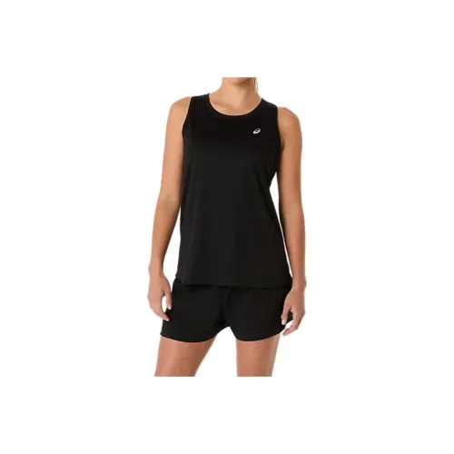 Asics SILVER TANK T-Shirt Women's High-Performance Black