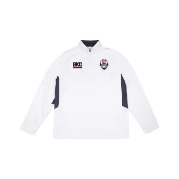 BKCXZICE Half Zip Stand Collar Workout Clothing Unisex White
