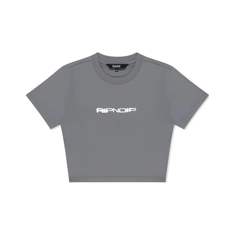 RIPNDIP T-Shirt Women's Charcoal Gray-0