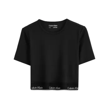 Calvin Klein Logo underband Cropped Performance T shirt