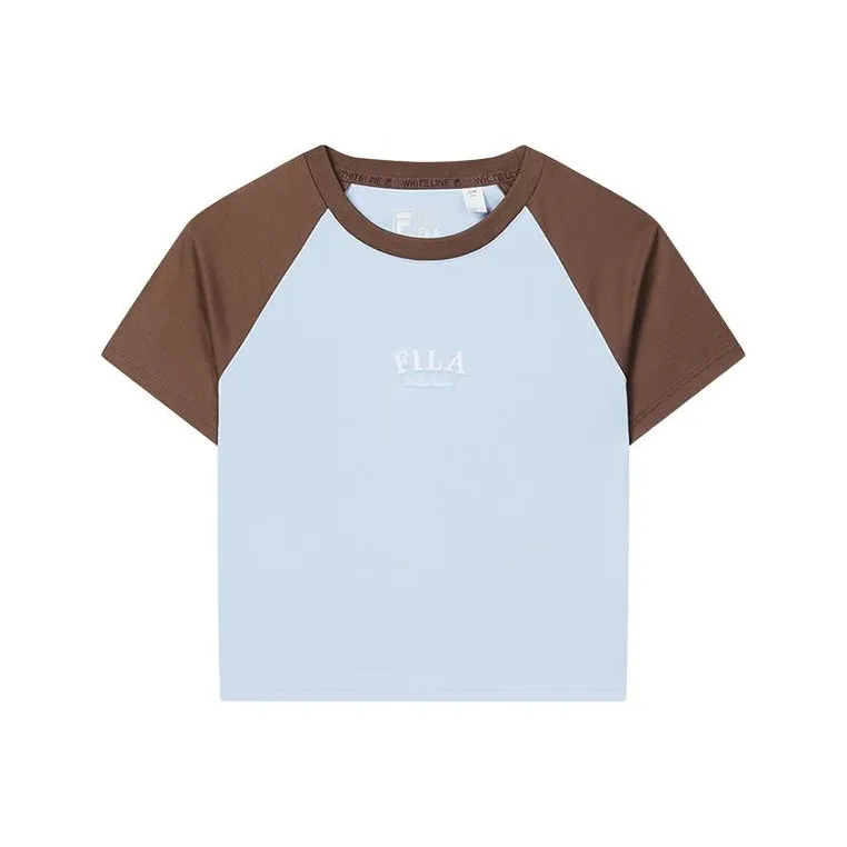 FILA Raglan Sleeve T Shirt Women's Pure True Blue-0
