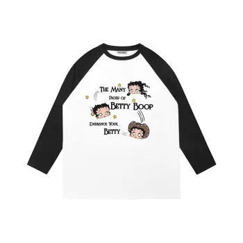 BETTY BOOP T Shirt Women's White/Black