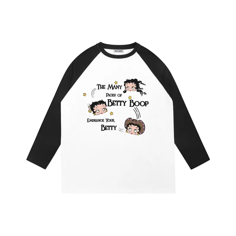 BETTY BOOP T Shirt Women's White/Black-0