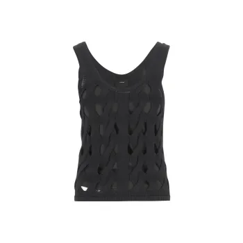 PINKO Cut Out Knitted Sleeveless Top
