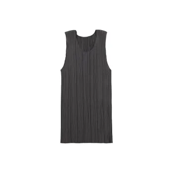PLEATS PLEASE ISSEY MIYAKE Tank Top Women's Gray