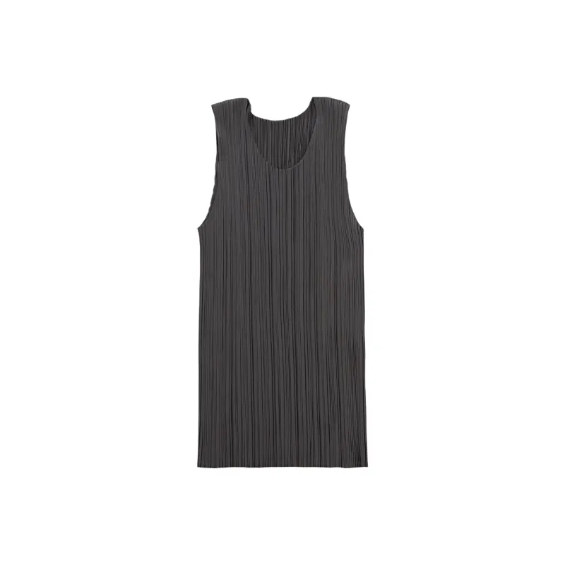 PLEATS PLEASE ISSEY MIYAKE Tank Top Women's Gray-0