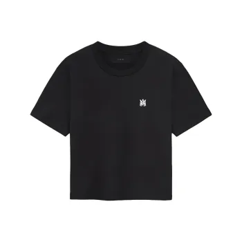 AMIRI Ma Embroidered Cropped T Shirt