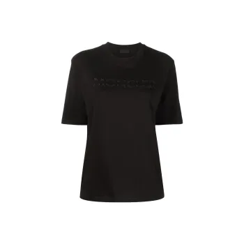 Moncler Logo Embroidered Roundneck Top