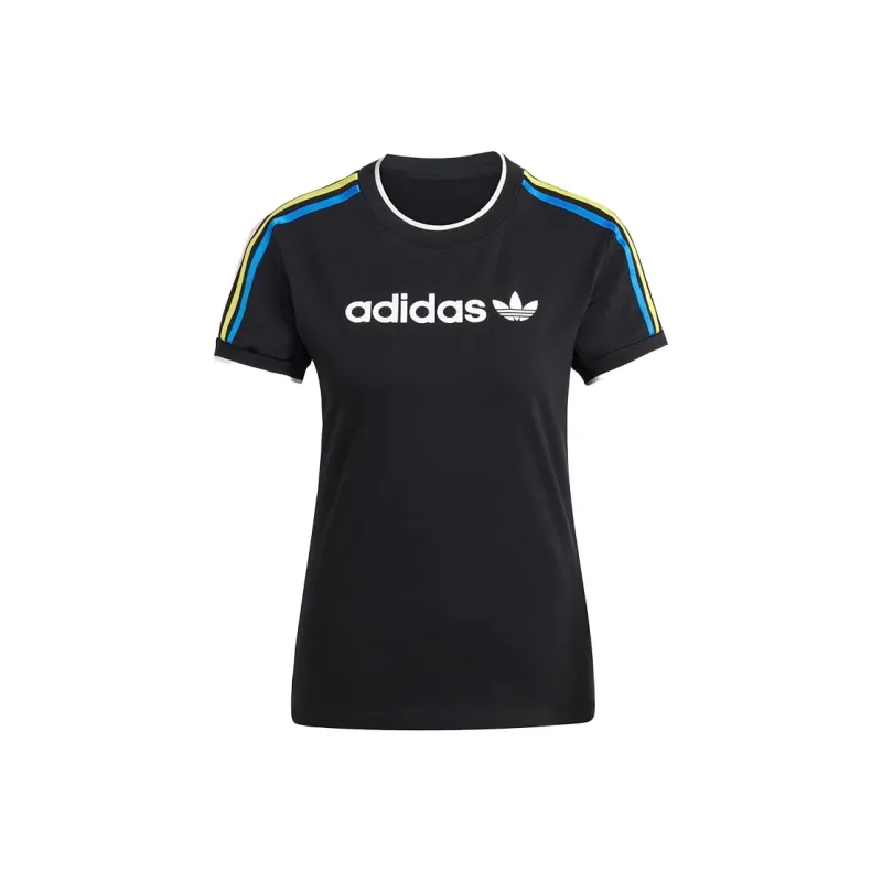 Adidas Originals Linear Logo 3 Stripes Tee-0