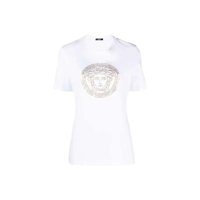 VERSACE Medusa Head Printed Crewneck T Shirt-0