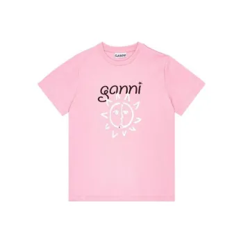 GANNI Regular T Shirt Women's Pink