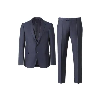 EMPORIO ARMANI SS24 Business Suit Men's Dark Blue