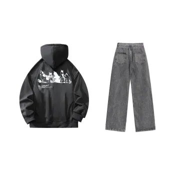 LIVINGTOWN Sweatshirt Set Unisex