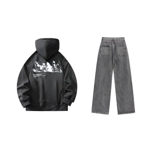 LIVINGTOWN Sweatshirt Set Unisex