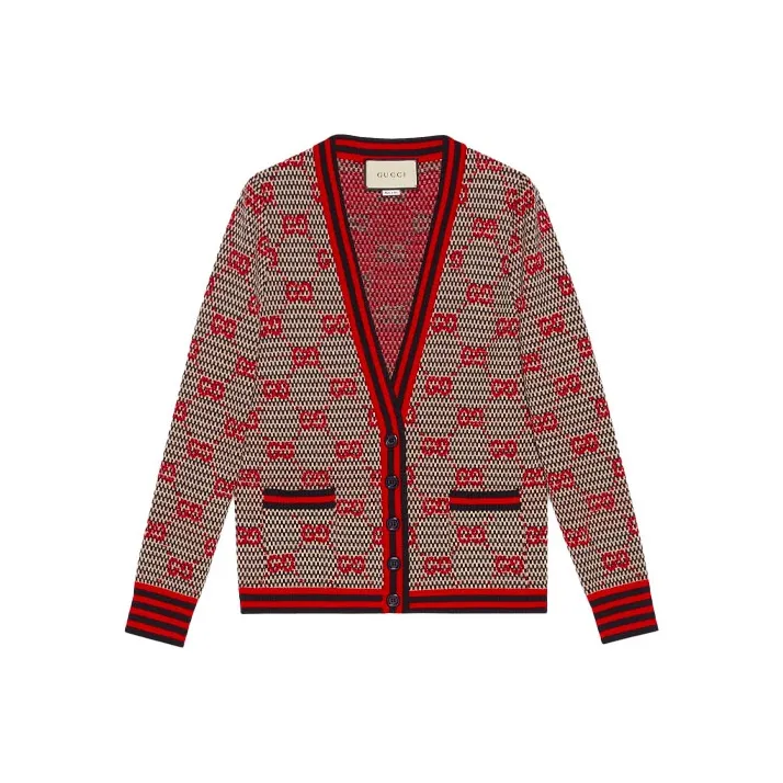 GUCCI Sweaters Women's White Blue Red Multicolor-0
