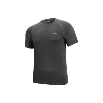 MESUCA Workout Clothing Men's Black Heather Gray
