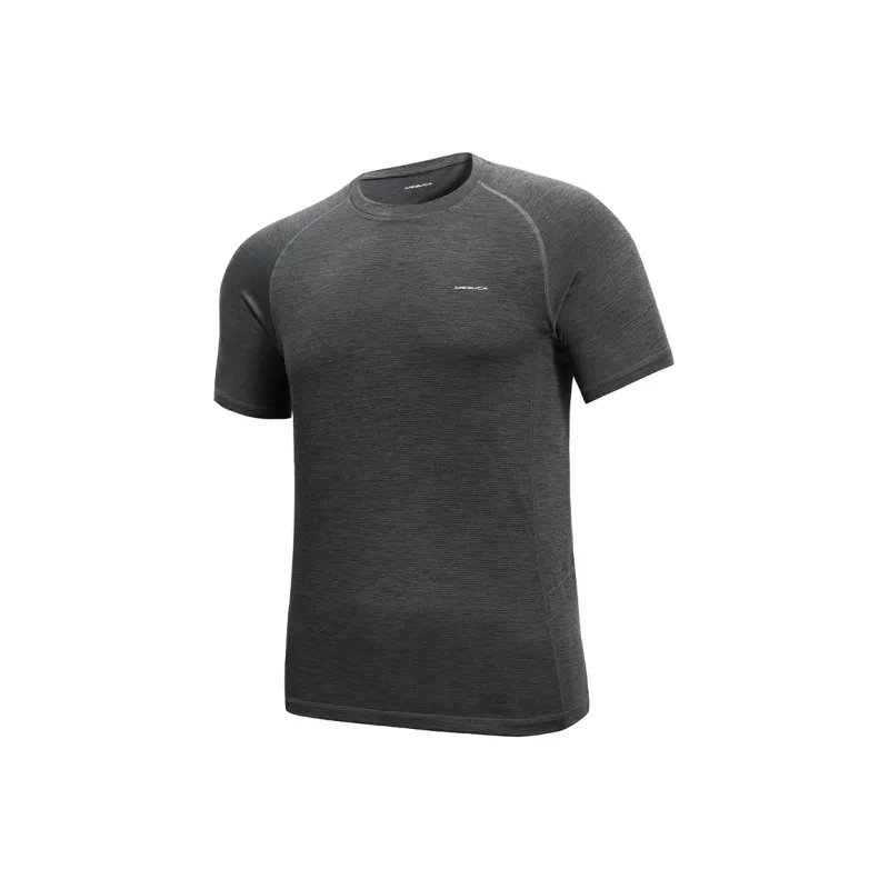 MESUCA Workout Clothing Men's Black Heather Gray-0