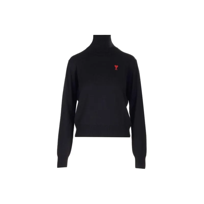 AMIPARIS Ami De Coeur High Neck Knitted Jumper-0