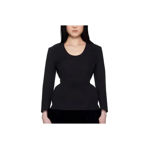 PushBUTTON T Shirt Women's Black