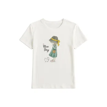 LUYOUYE Regular T Shirt Women's White