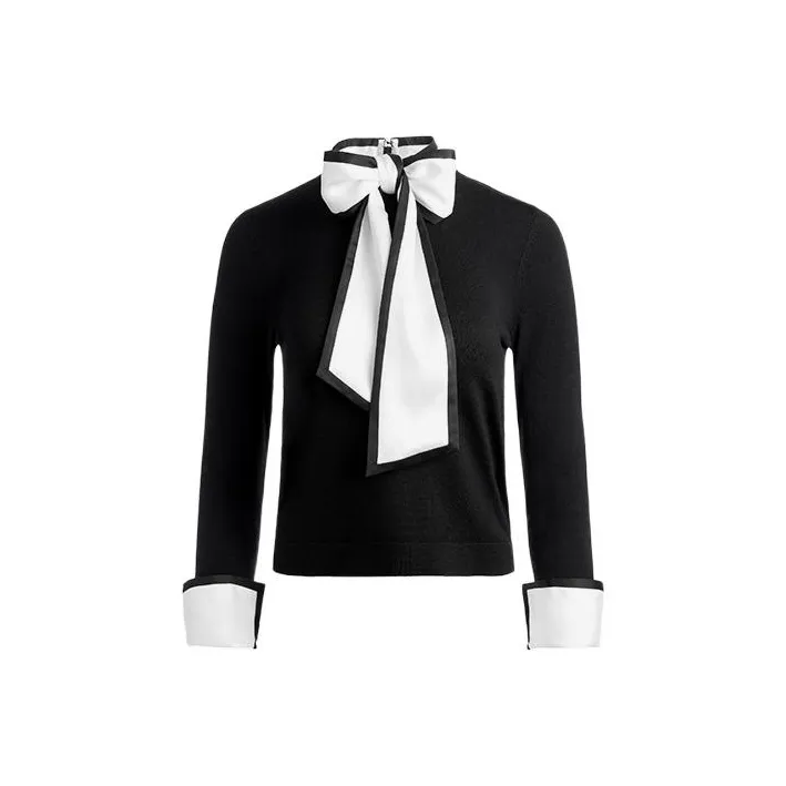 ALICE+OLIVIA Justina Pussy-bow Jumper-0
