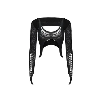 The Kript Crop Tops Women's Black