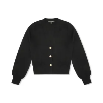 GUESS Women's V Neck Cardigan Knit Sweater