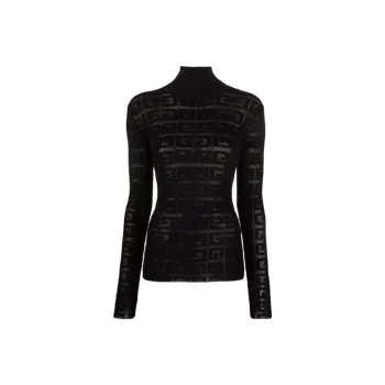 Givenchy Slim Fit Sweater In 4G Jacquard 'Black'