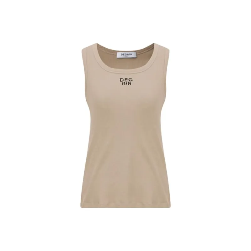 DEGAIA Tank Top Women's Light Coffee-0