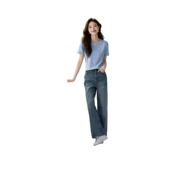 Mo Han Yi Mei T Shirt Women's Sky Blue