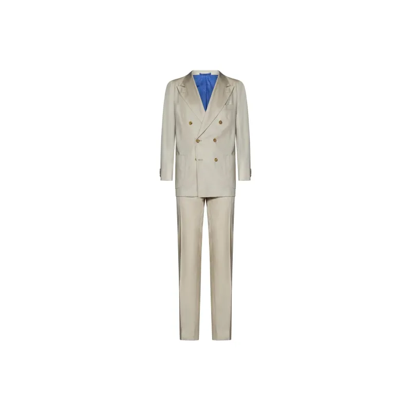 KITON SS24 Business Suits Men's Beige-0