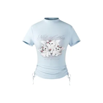 ABBY GODDESS T Shirt Women's Blue