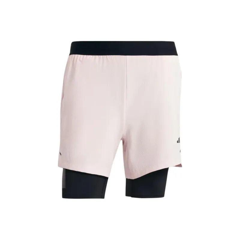Adidas Free Shipping With AdiClub Power Workout Two-in-One Shorts-0