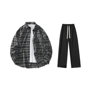 LIVINGTOWN Shirt Matching Set Unisex
