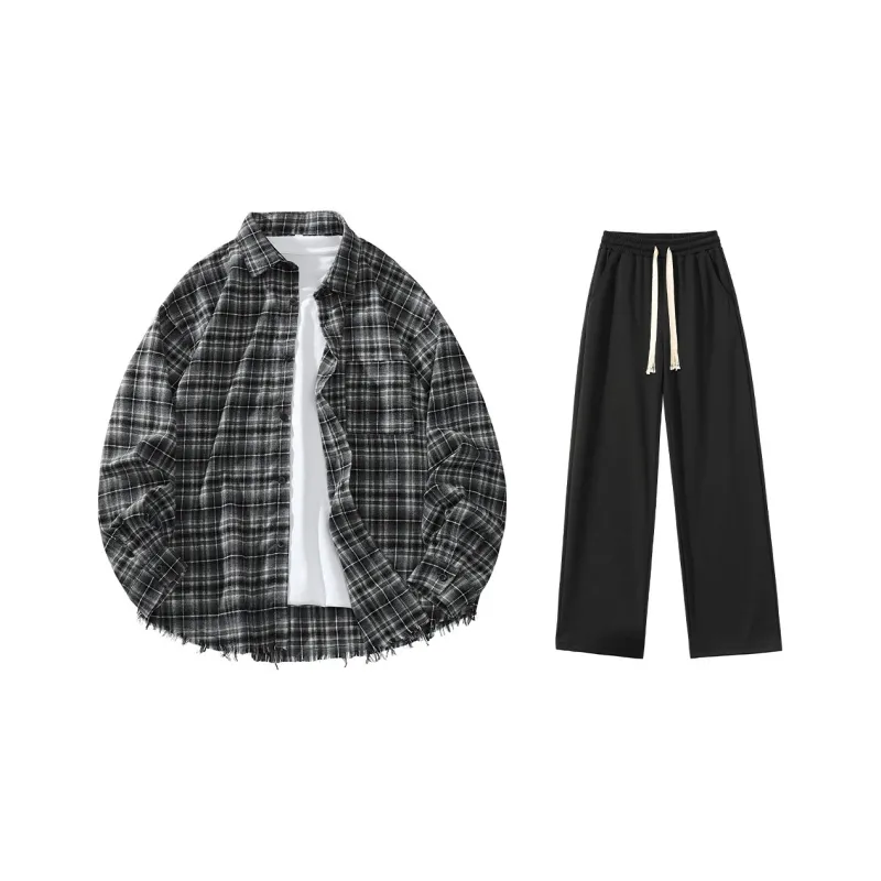 LIVINGTOWN Shirt Matching Set Unisex-0