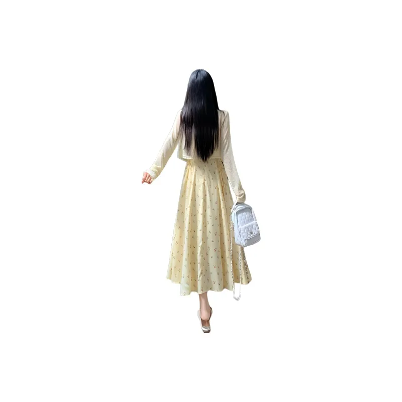 EIDOLON GRAIN Skirt Set Women's Yellow-0