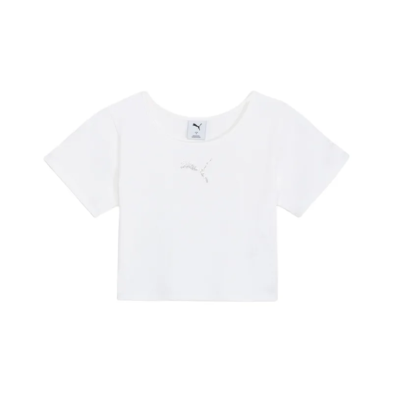 PUMA T Shirts Women's White-0