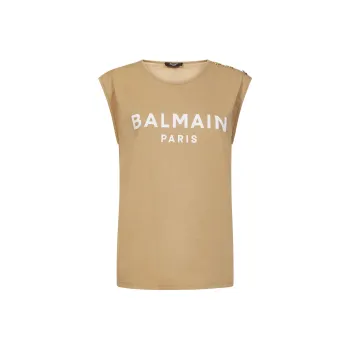 BALMAIN T-Shirts Women's Earth Yellow