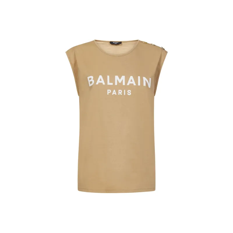 BALMAIN T-Shirts Women's Earth Yellow-0