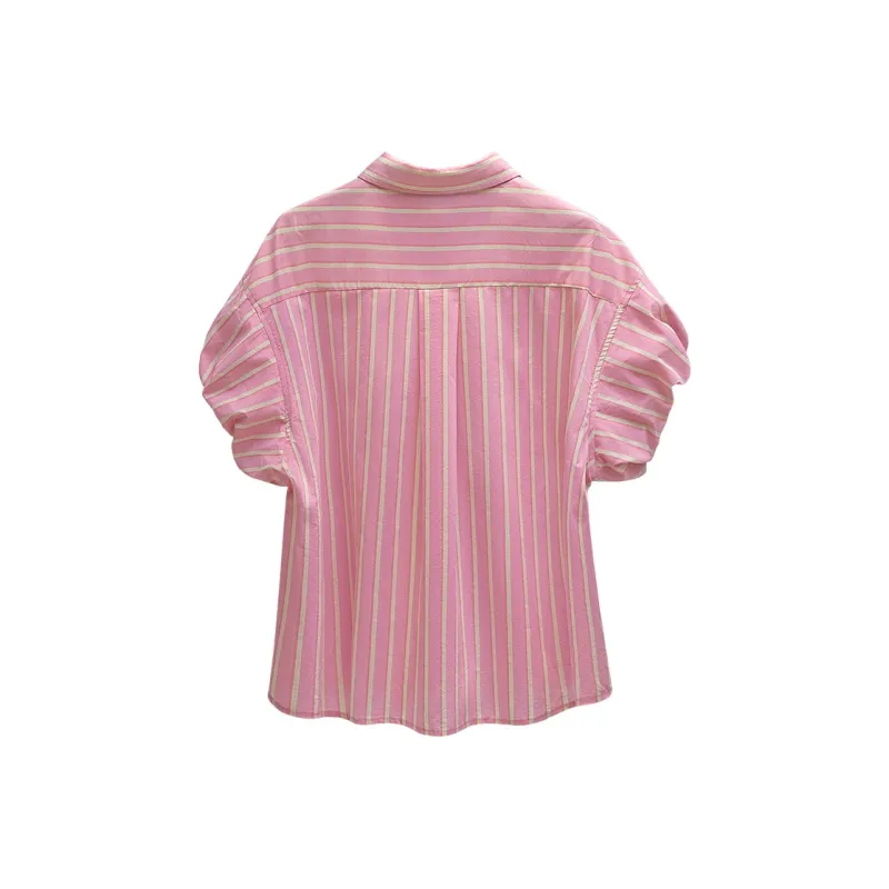 Cypress House Shirt Women's Pink Yellow Stripes-1