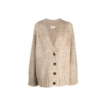 Maison Margiela Oversized Alpaca Wool blend Cardigan