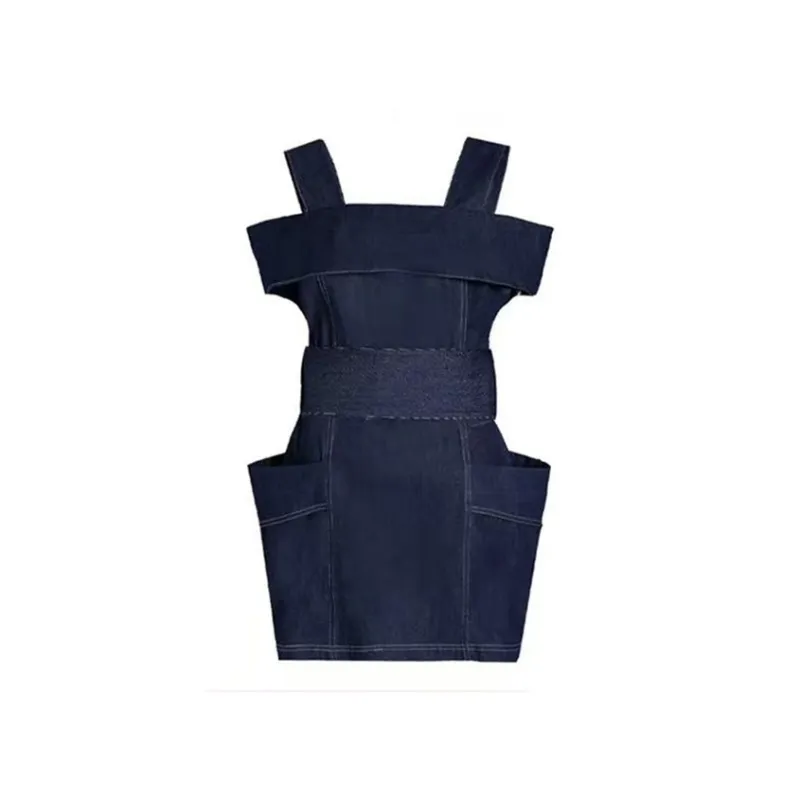 SECFLY OFFICIAL Slip Dress Women's Dark Blue-1