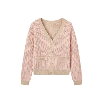 EICHITOO Sweater Women's Pink Trim