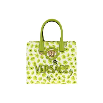 FANSIZHE La Medusa Cotton Handbag Women's Green
