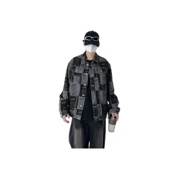 SIL VITIN Denim Jacket Unisex Black