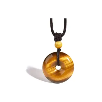 Harf Tiger's Eye Stone Necklaces Unisex