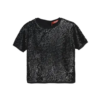 MaxMara Sequin Crewneck Top