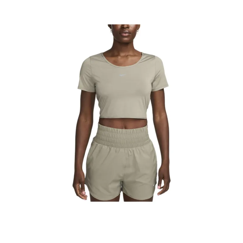 Nike Dri-Fit One Classic Crop Tops Women's Light Army Green-0