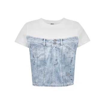 ONLY T Shirt Women's Cream White