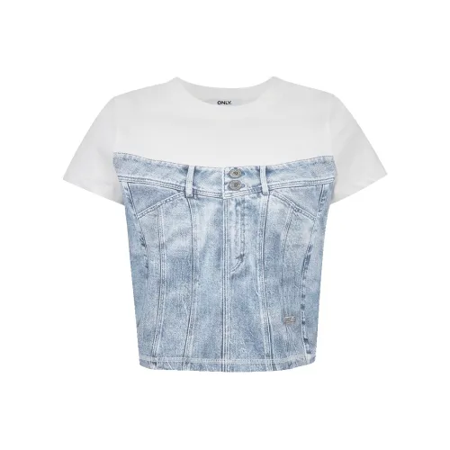 ONLY T Shirt Women's Cream White
